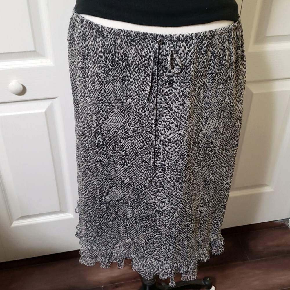 Michele Michelle Silk Skirt L